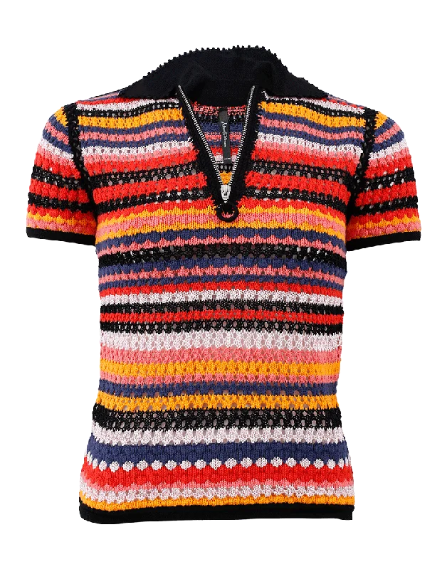 Crochet Knit Polo