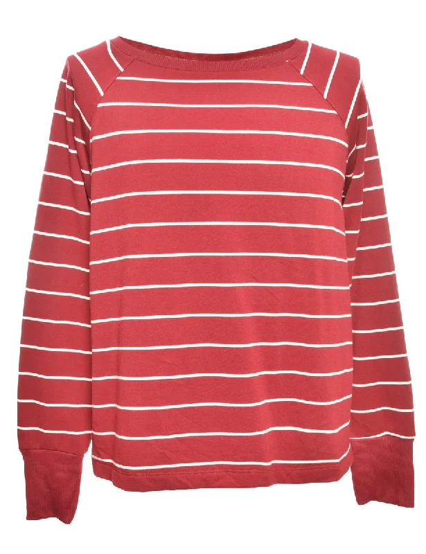 Striped Printed Sweatshirt - L