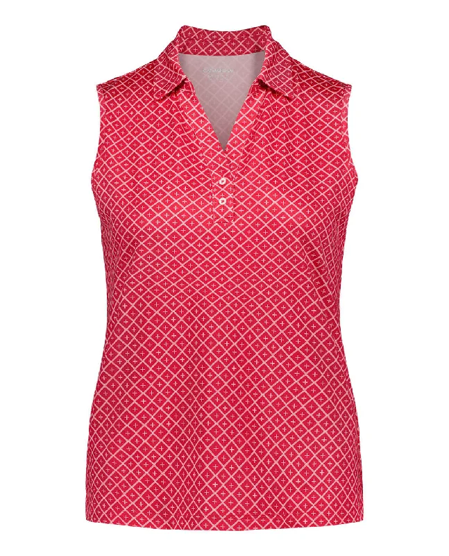 CATMANDOO Sabrina Sleeveless Polo Pattern Rose