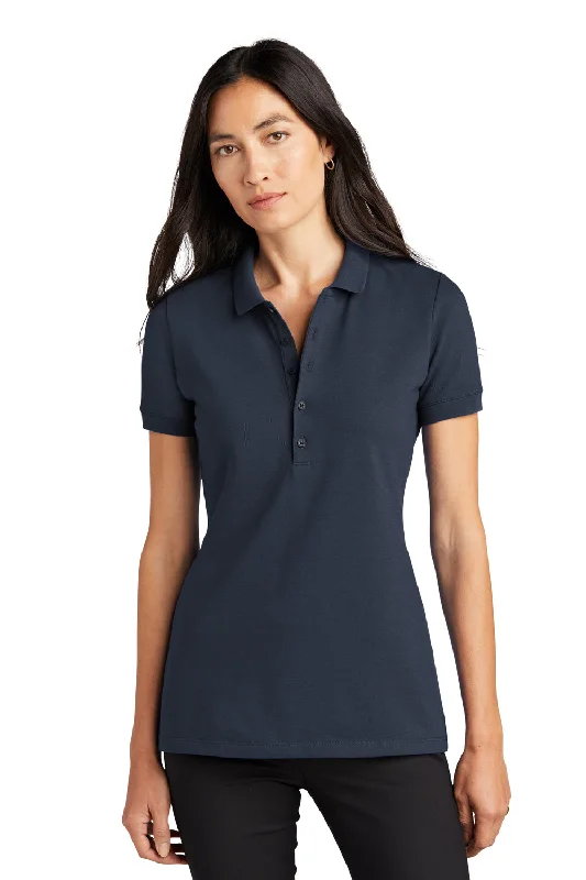 Mercer+Mettle Womens Moisture Wicking Short Sleeve Polo Shirt - Night Navy Blue