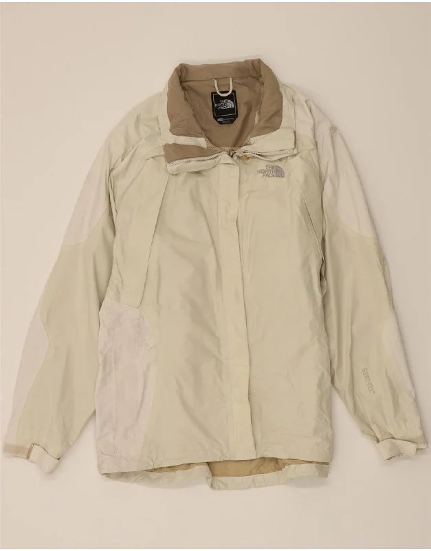 THE NORTH FACE Womens Rain Jacket UK 18 XL Off White Polyester