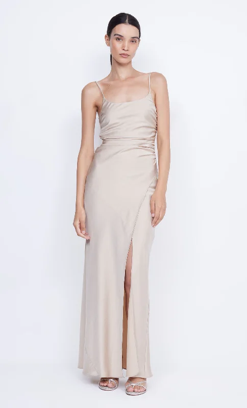 ETERNITY SCOOP MAXI DRESS - SAND