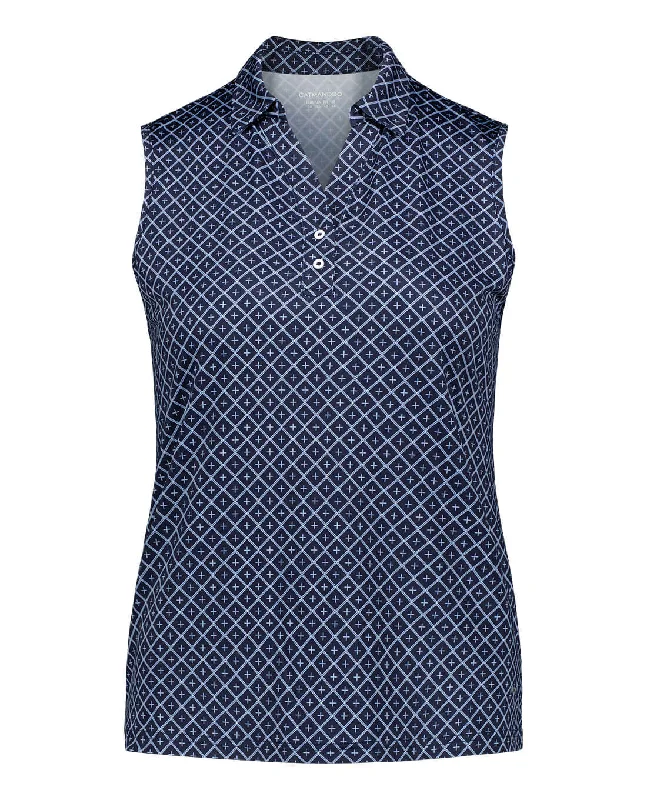 CATMANDOO Sabrina Sleeveless Polo Navy