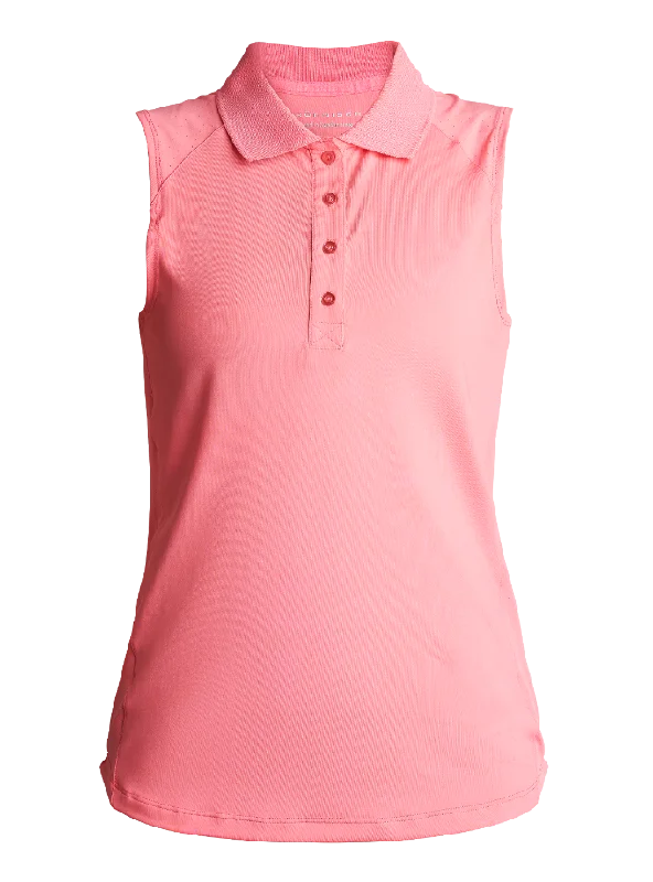 SIZE XS - ROHNISCH Rumi Sleeveless Polo Rose