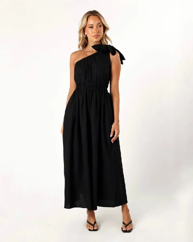 PARIS MIDI DRESS -BLACK