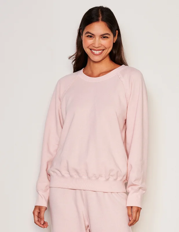 Sundry Raglan Sweatshirt in Flush Pink