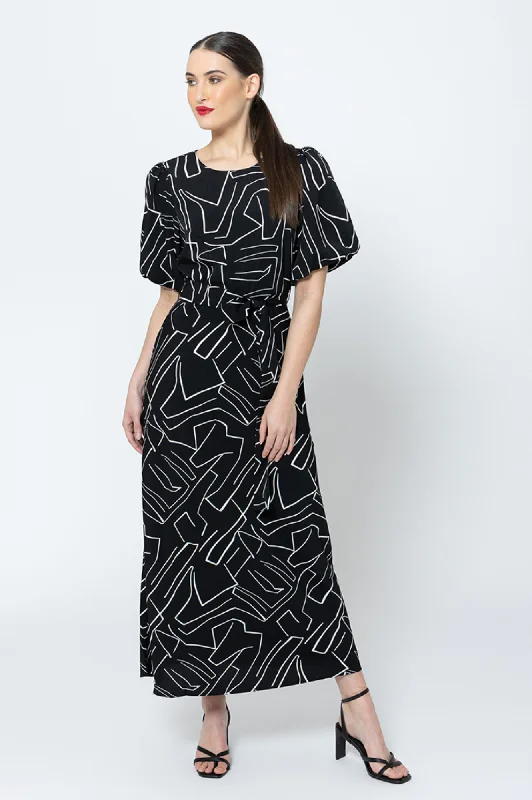 Sparking Dress - Geometric Print