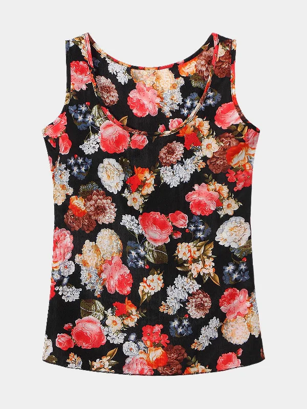 Custom Floral Print Tank Top