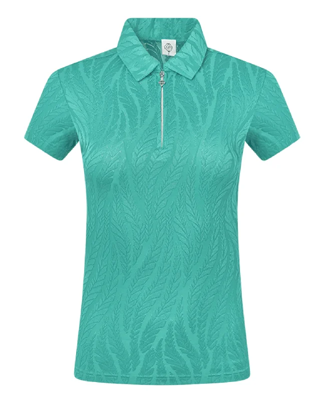 PURE GOLF Freya Short Sleeve Polo 077 Ocean Blue