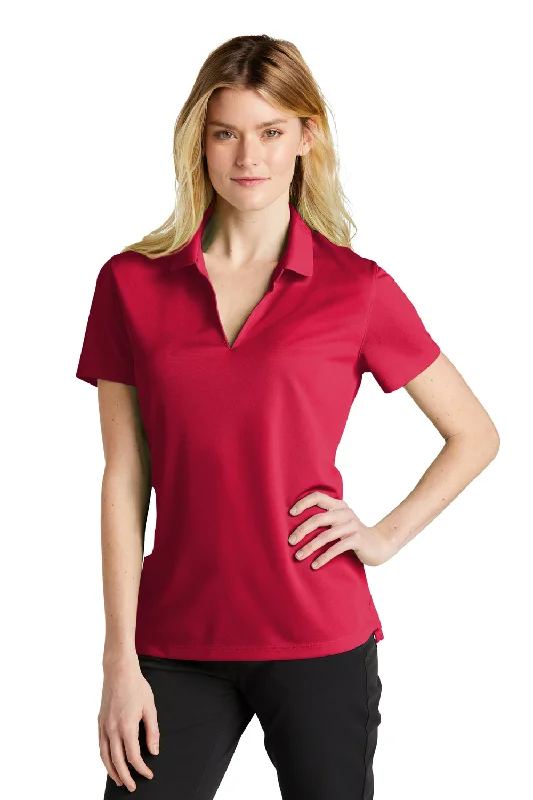 Nike Womens Dri-Fit Moisture Wicking Micro Pique 2.0 Short Sleeve Polo Shirt - University Red