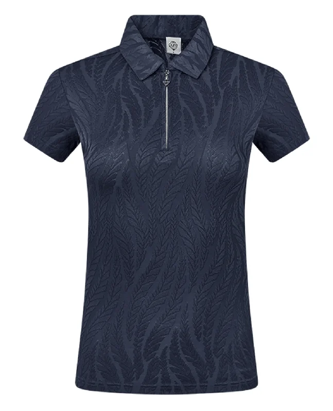 PURE GOLF Freya Short Sleeve Polo 077 Navy