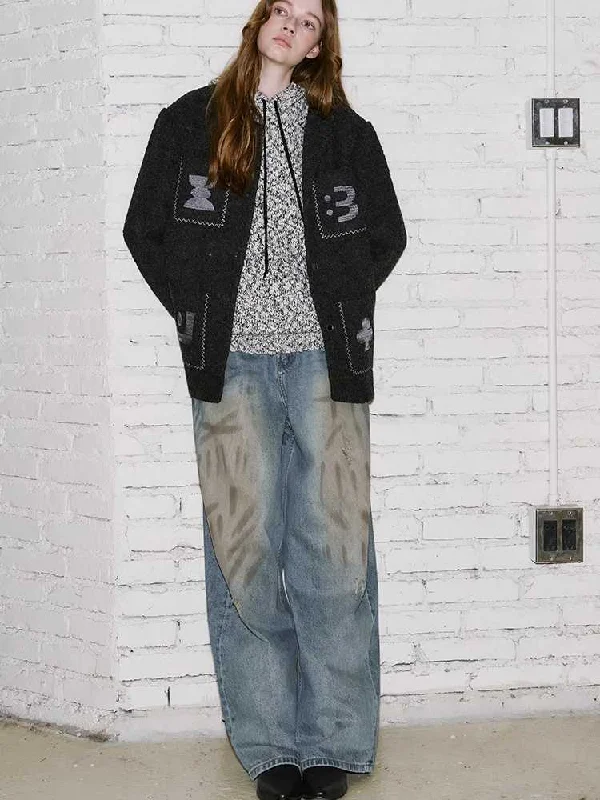 Distressed Wide LEG PANTS [S0000010795]