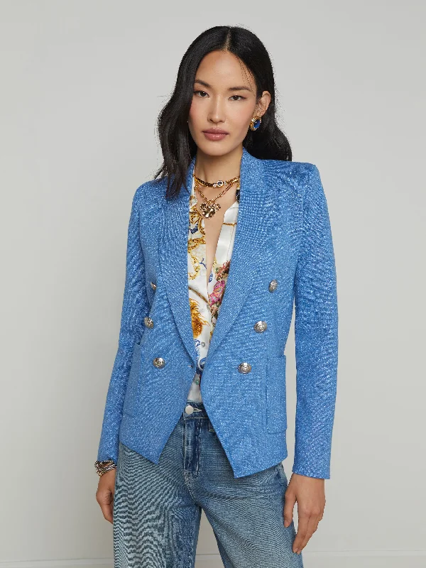 Kenzie Metallic Knit Blazer