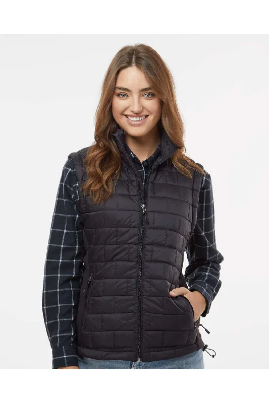 Burnside Womens Element Full Zip Puffer Vest - Black