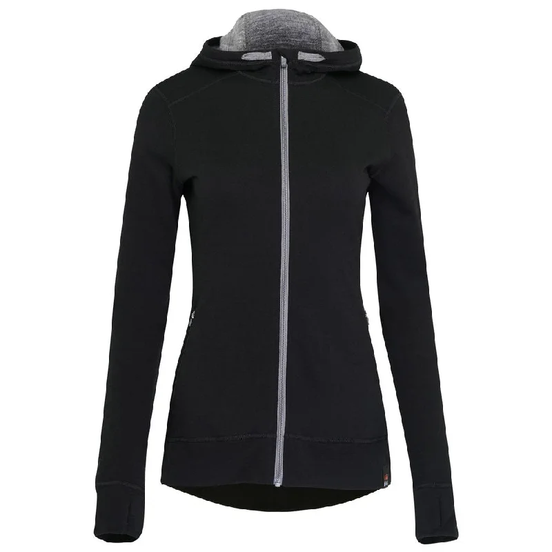 Womens Merino 260 Casual Hoodie (Black)