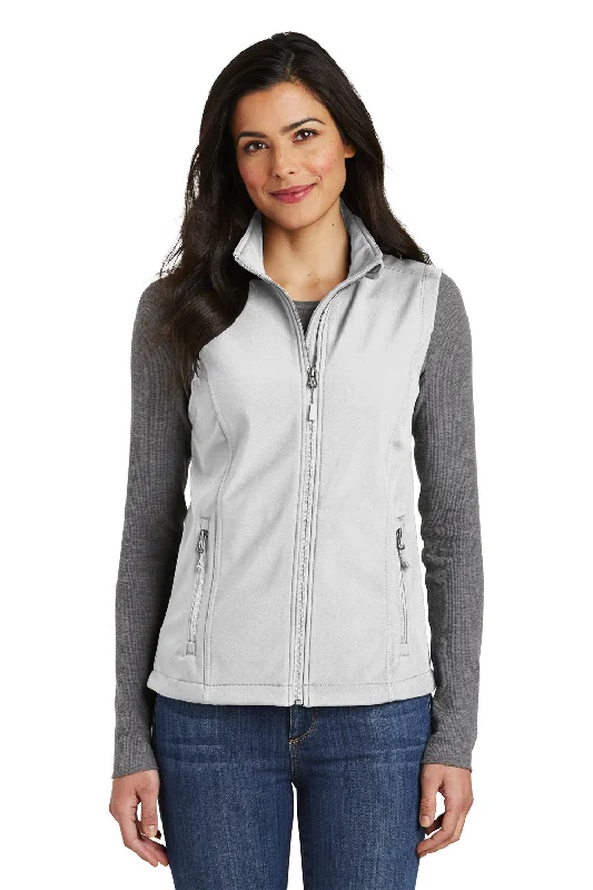 Port Authority Womens Core Wind & Water Resistant Full Zip Vest - Marshmallow White