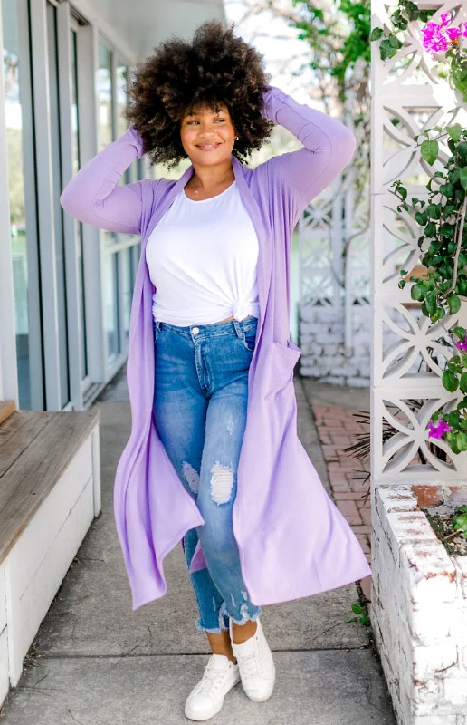 Jane Cardigan in Lilac