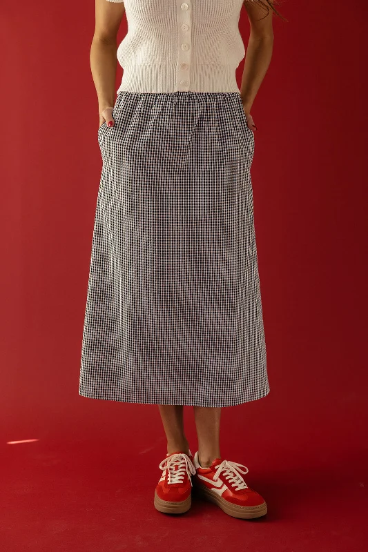 For The Better Gingham Skirt