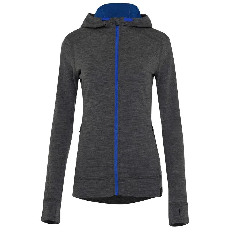 Womens Merino 260 Casual Hoodie (Smoke)