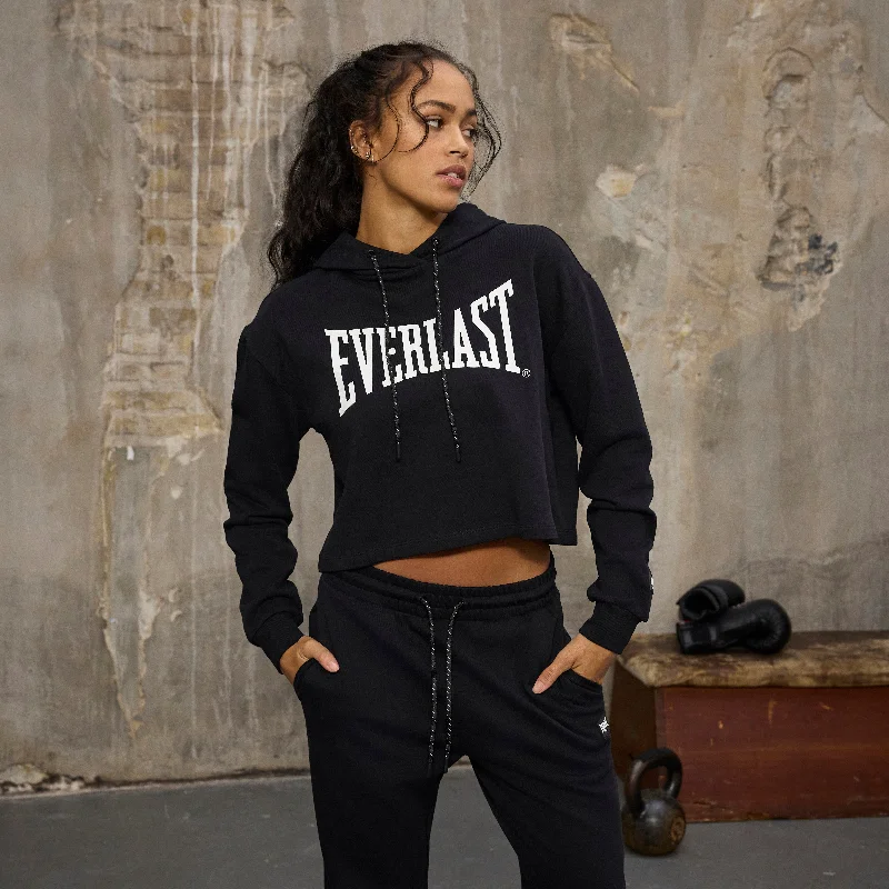 EVERLAST Womens Iconic Logo Cropped Sweat Hoodie