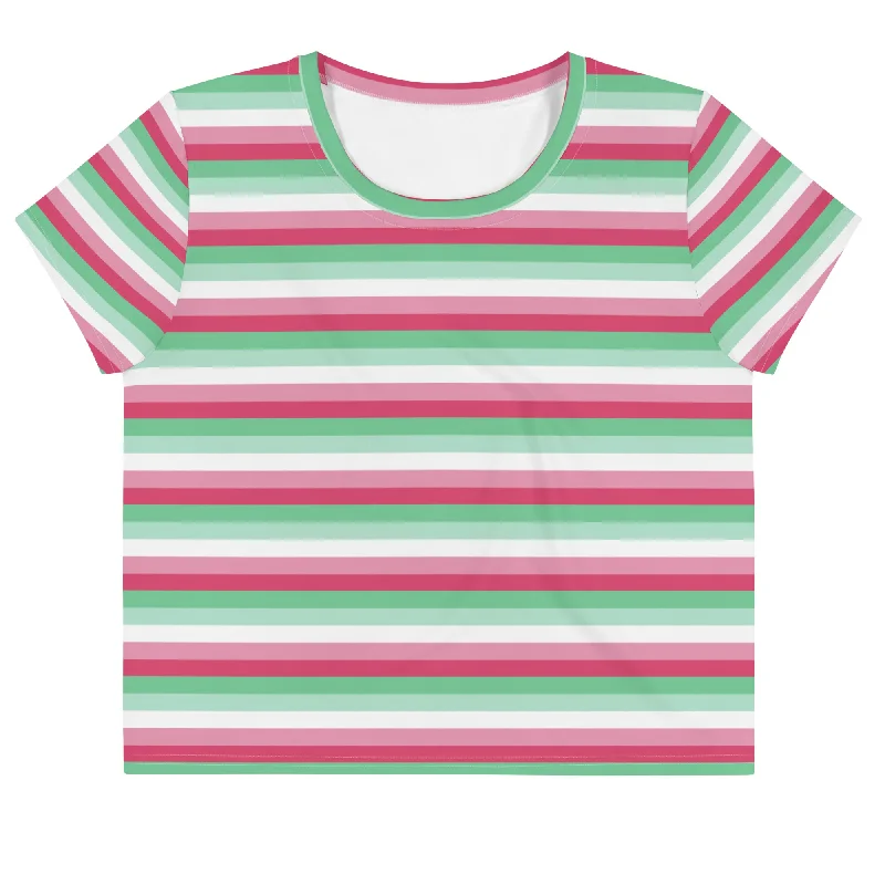 Abrosexual Flag Crop Tee