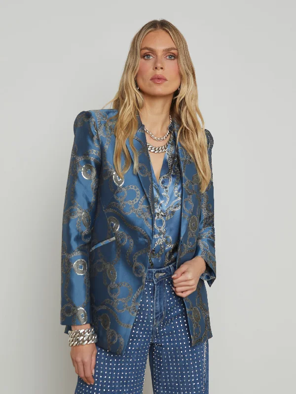 Sheila Longline Jacquard Blazer