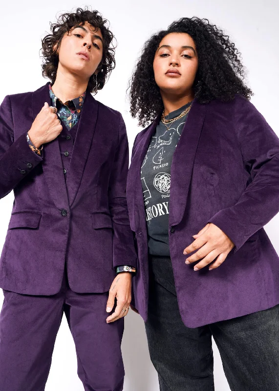 The Empower Velveteen Tux Blazer