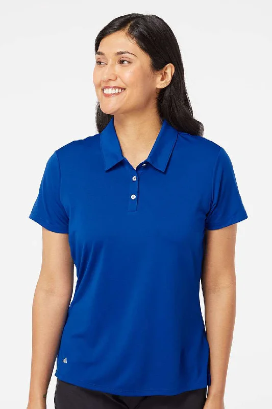 Adidas Womens Performance UPF 50+ Short Sleeve Polo Shirt - Collegiate Royal Blue