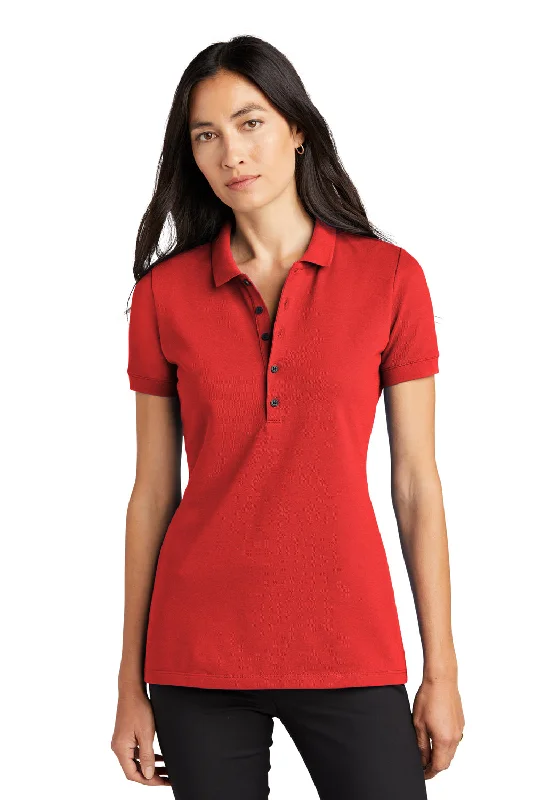 Mercer+Mettle Womens Moisture Wicking Short Sleeve Polo Shirt - Apple Red