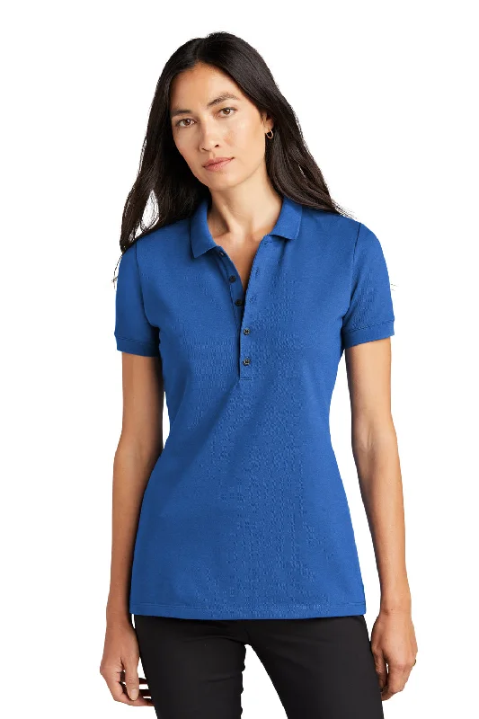 Mercer+Mettle Womens Moisture Wicking Short Sleeve Polo Shirt - Blue Note