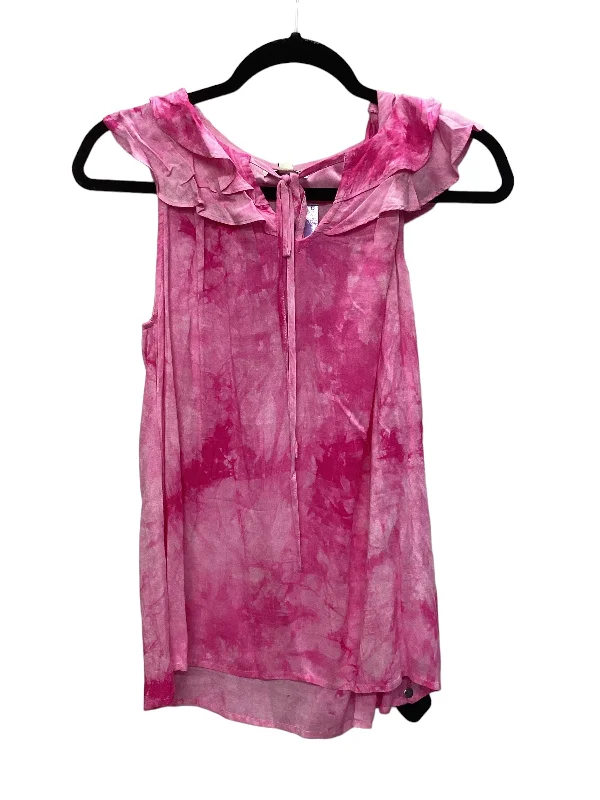 Pink Top Sleeveless Andree By Unit, Size M Bohemian Women's Free